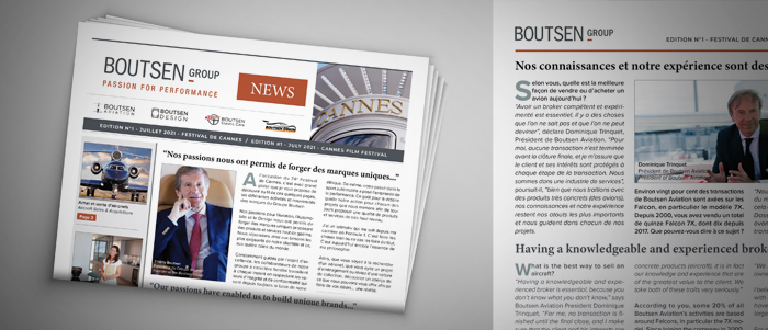 First Boutsen Group newsletter unveiled for the Cannes Film Festival
